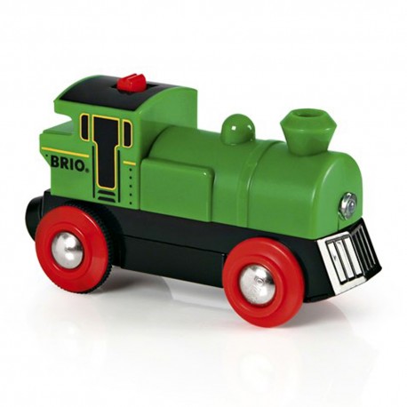 BRIO 33595 Zielona lokomotywa na baterię